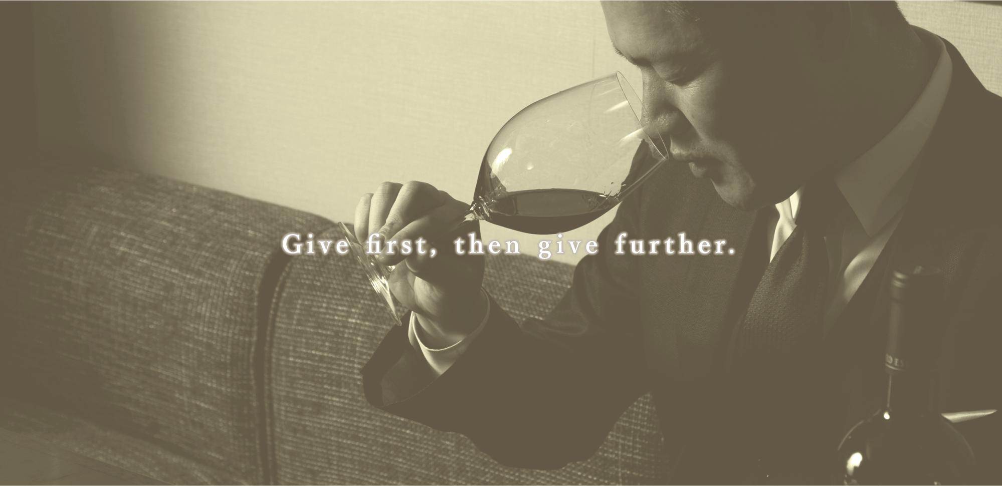 Give first, then give further.